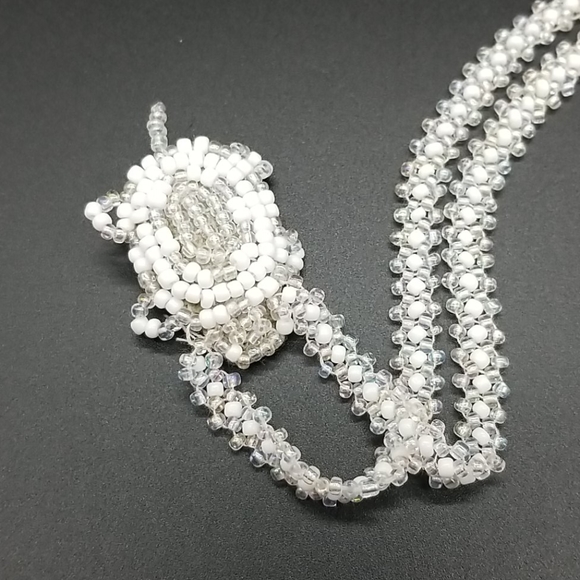 Hand Crafted Beaded Turtle Necklace - Picture 3 of 6